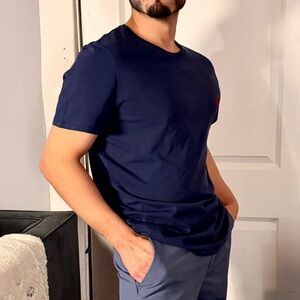 Burberry Dark Blue Short Sleeve Tee